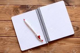 Open Paper Notebook For Writing Notes, Pen On Office Desk. Paper.. Stock  Photo, Picture And Royalty Free Image. Image 85338012.