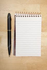 Blank Pad of Paper and Pen on Wood — Stock Photo © Feverpitch #2358436