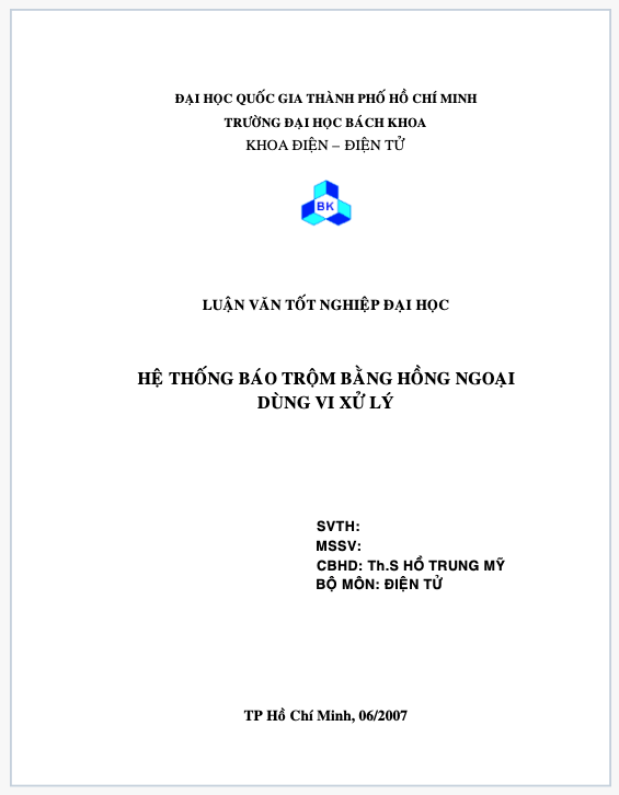 Luận văn tốt nghiệp khoa điện - điện tử