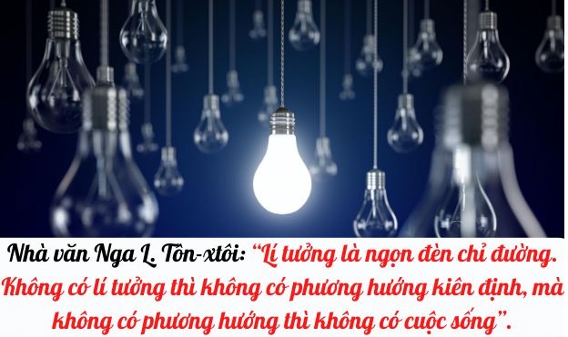 Văn mẫu lớp 12: Nghị luận xã hội Lí tưởng là ngọn đèn chỉ đường Dàn ý & 7 bài văn mẫu lớp 12 1