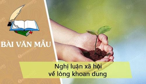 Bài văn Nghị luận xã hội về lòng khoan dung, Văn mẫu lớp 12, tuyển chọ