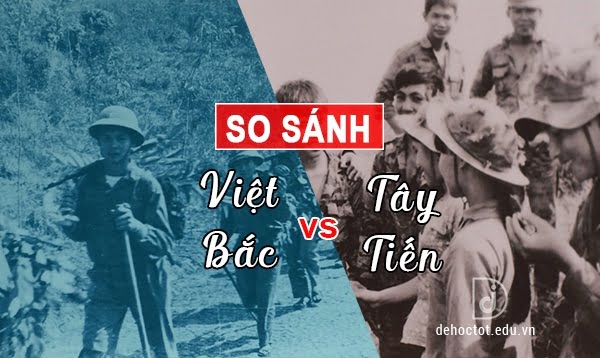 So sánh hình ảnh đoàn quân Tây Tiến và Việt Bắc